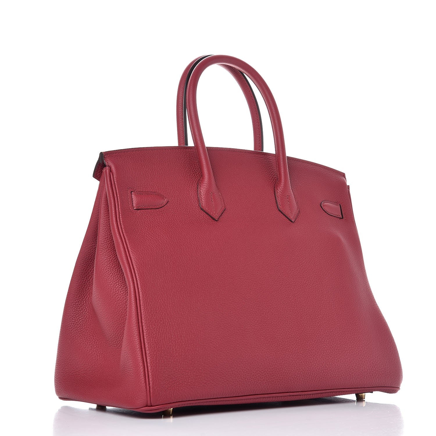 Birkin 25cm Rouge H Bordeaux Red Gold Hardware Bag Y Stamp