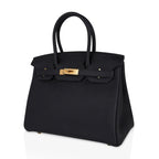 Birkin 30 Bag Black Togo Leather with Gold Hardware