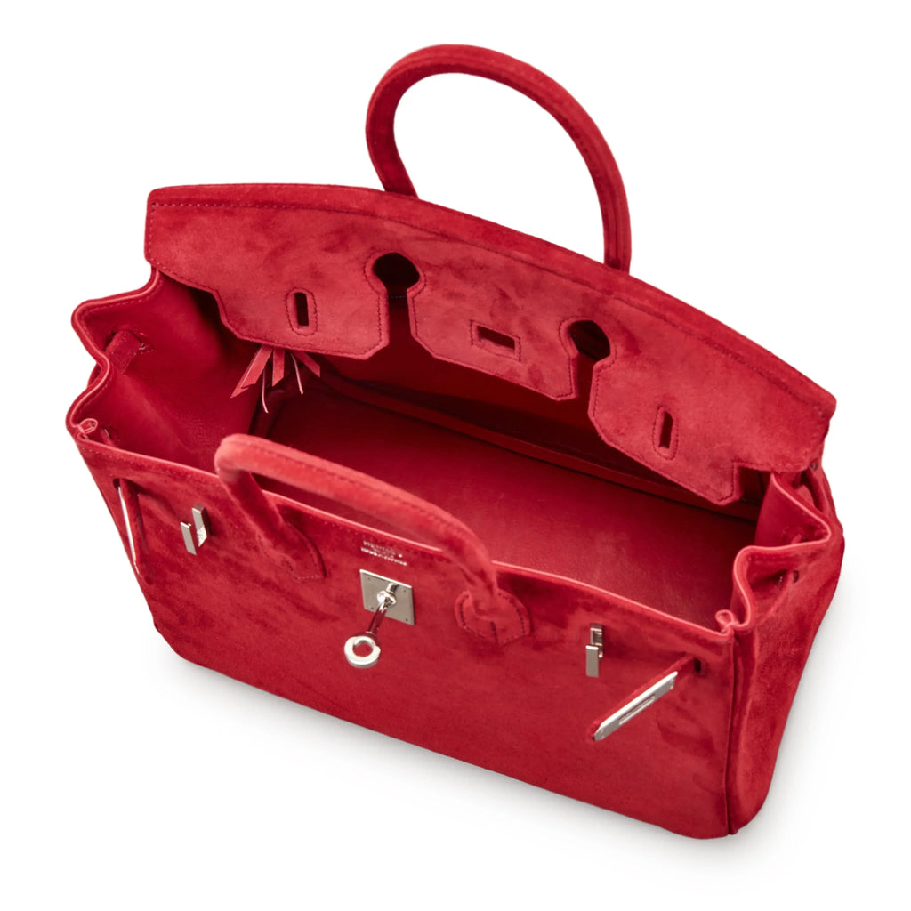 Birkin 25 Palladium Hardware Rouge Vif Doblis