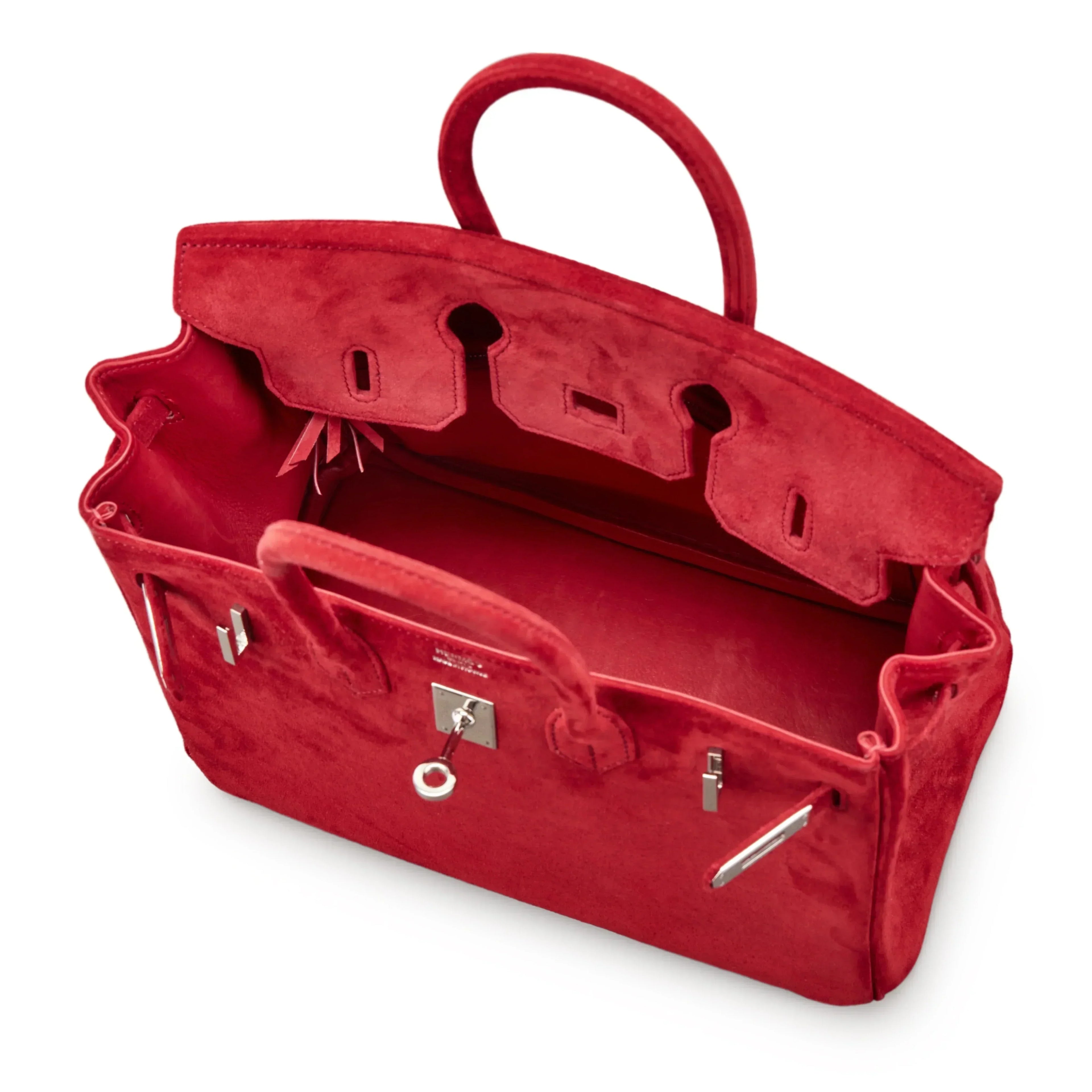 Birkin 25 Palladium Hardware Rouge Vif Doblis