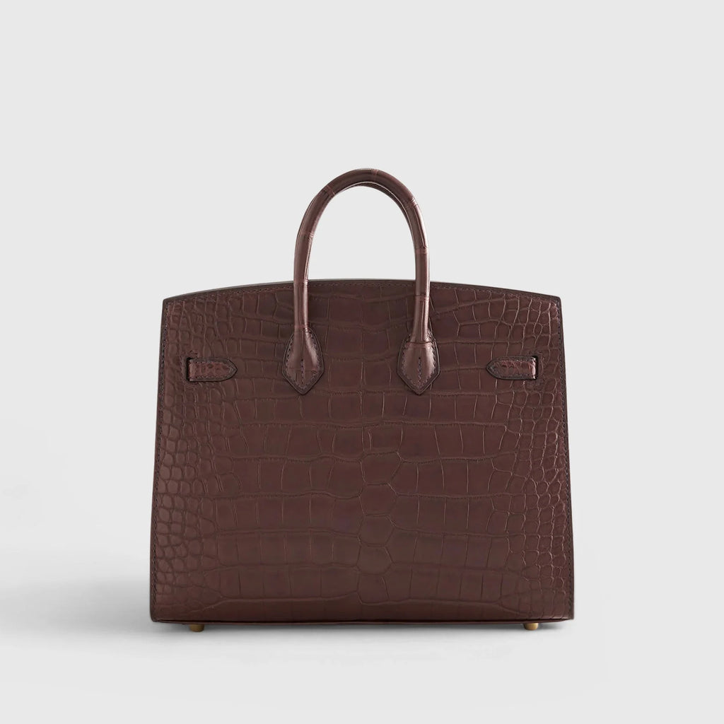 Birkin 20 Alligator Havane Gold Hardware Matte