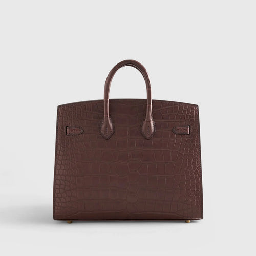 Birkin 20 Alligator Havane Gold Hardware Matte