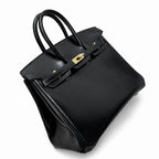Birkin 25 in Noir Boxcalf Leather (Gold Hardware)