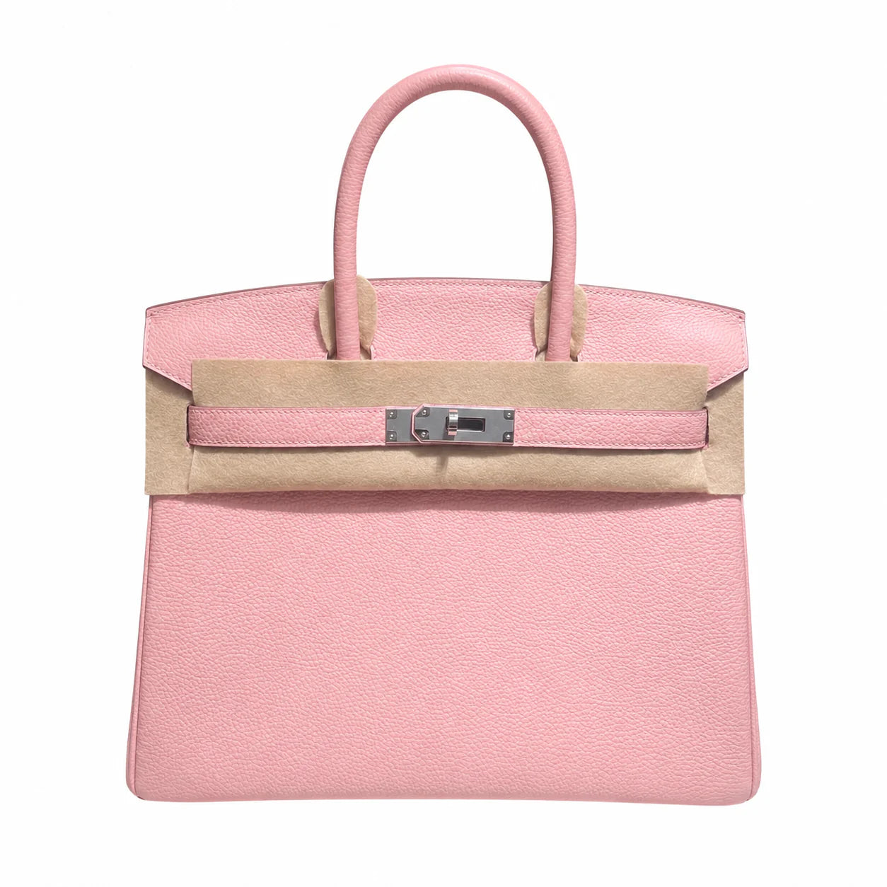 Birkin 25  Retourne 3Q Rose Sakura Togo Silver Hardware