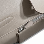 Birkin 30 Retourne in Etoupe Suede Grizzly with White Stitching (Palladium Hardware)