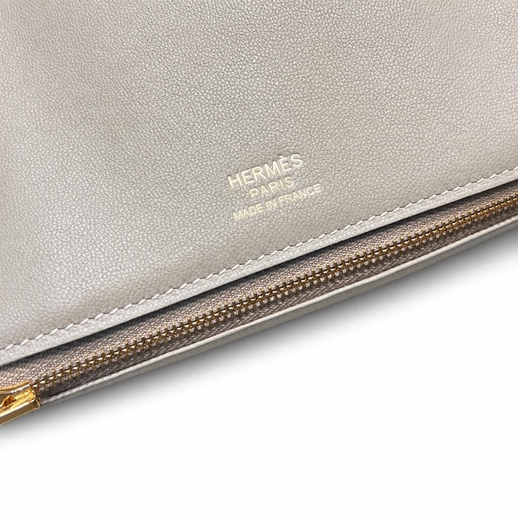 Birkin 35 Retourne in Etoupe Suede Grizzly (Gold Hardware)