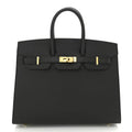 Birkin Sellier 25 Black Epsom Leather Gold Hardware
