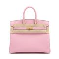 Birkin 25 Sellier Mauve Sylvestre Epsom Gold Hardware