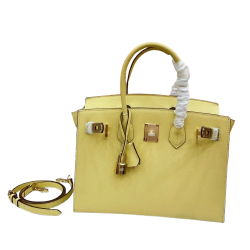 Birkin Style 25/30 Sellier in Lime Epsom Leather (Gold Hardware)