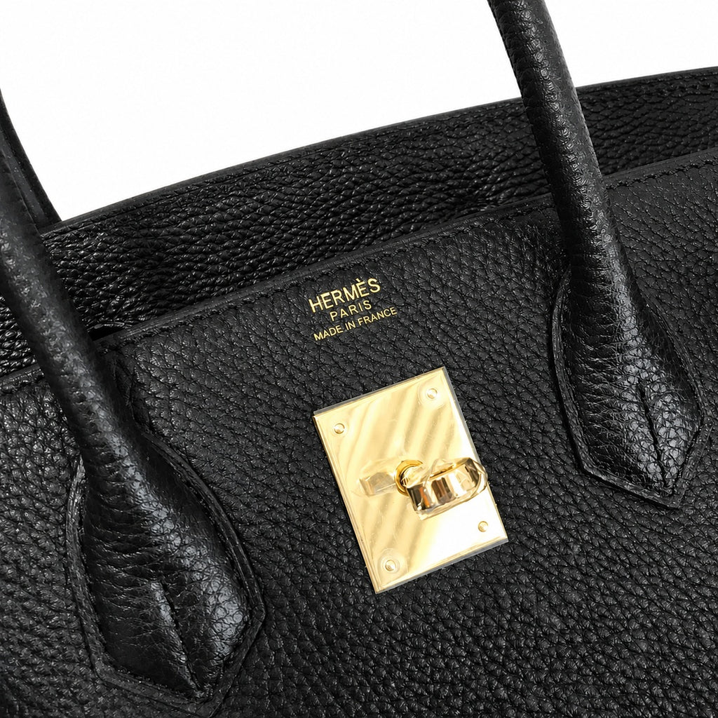 Birkin Retourne in Noir Togo Leather with Contrast Interior (Gold Hardware)