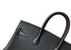 Birkin Retourne in Noir Togo Leather with Contrast Interior (Palladium Hardware)