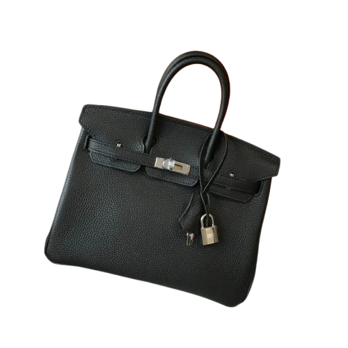 Birkin Retourne in Noir Togo Leather with Contrast Interior (Palladium Hardware)