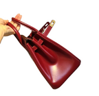Birkin 25 Sellier in Rouge H Boxcalf Leather (Gold Hardware)