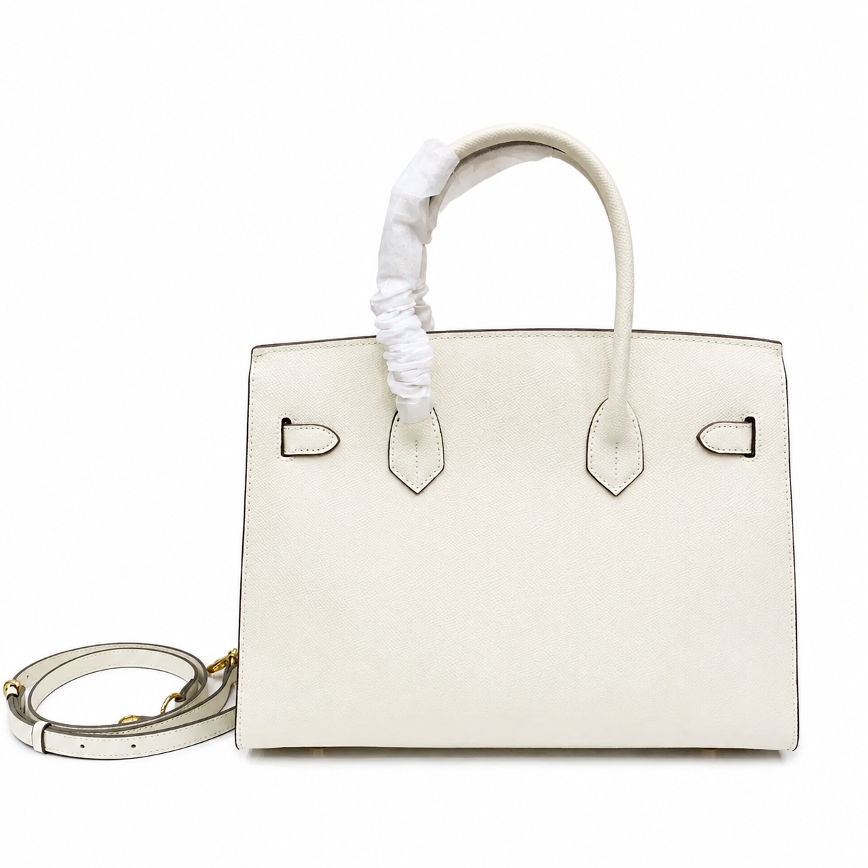 Birkin Style 25/30 Sellier in Craie Epsom Leather (Gold Hardware)
