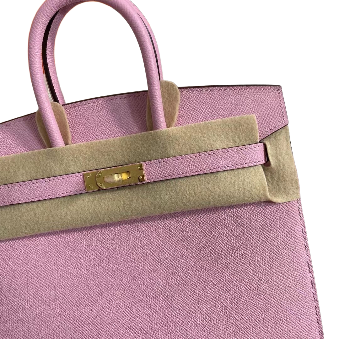 Birkin 25 Sellier Mauve Sylvestre Epsom Gold Hardware