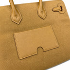 Birkin Cargo 25 in Sesame Toile Goéland and Swift Leather (Palladium Hardware)