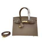Birkin Sellier 30 Etoupe Epsom Quilted Epsom Leather