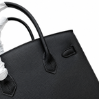 Birkin Style 25/30 Sellier in Noir Epsom Leather (Gold Hardware)