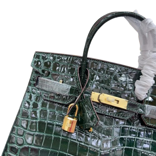 Birkin Vert Titien Matte Alligator Gold Hardware