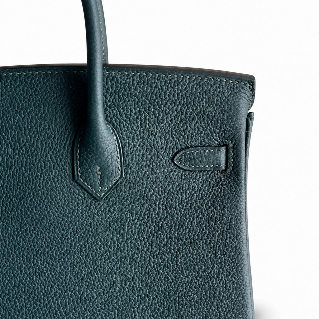 Mini Birkin 25cm Officier Edition in Cypress Green Togo & Swift Calfskin