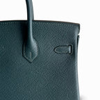 Mini Birkin 25cm Officier Edition in Cypress Green Togo & Swift Calfskin