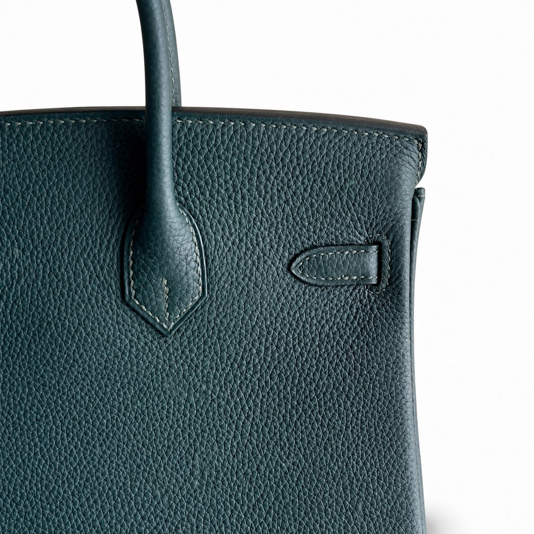 Mini Birkin 25cm Officier Edition in Cypress Green Togo & Swift Calfskin