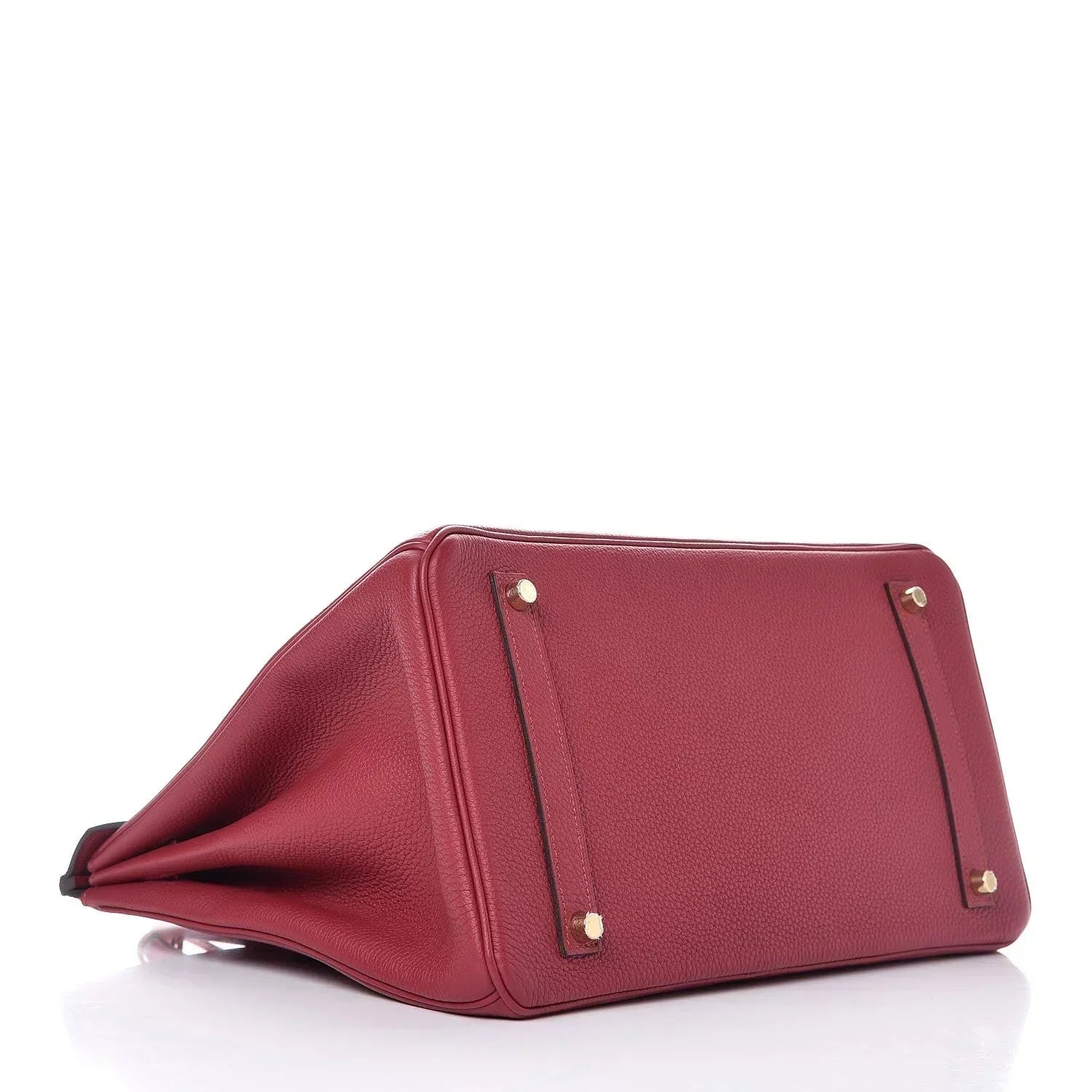 Birkin 25cm Rouge H Bordeaux Red Gold Hardware Bag Y Stamp