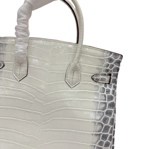 Birkin Bag Crocodile-Grain Cowhide Leather Gold Hardware