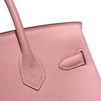 Birkin 25  Retourne 3Q Rose Sakura Togo Silver Hardware