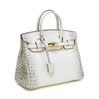 Birkin Bag Crocodile-Grain Cowhide Leather Gold Hardware