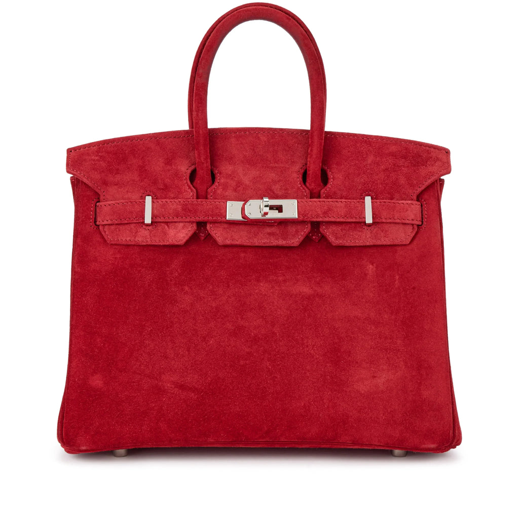 Birkin 25 Palladium Hardware Rouge Vif Doblis