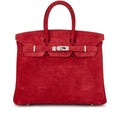 Birkin 25 Palladium Hardware Rouge Vif Doblis