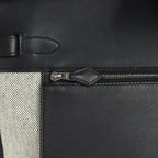 Birkin 35 A L'Envers Black-Ecru Toile H Canvas and Black Volupto Palladium Hardware
