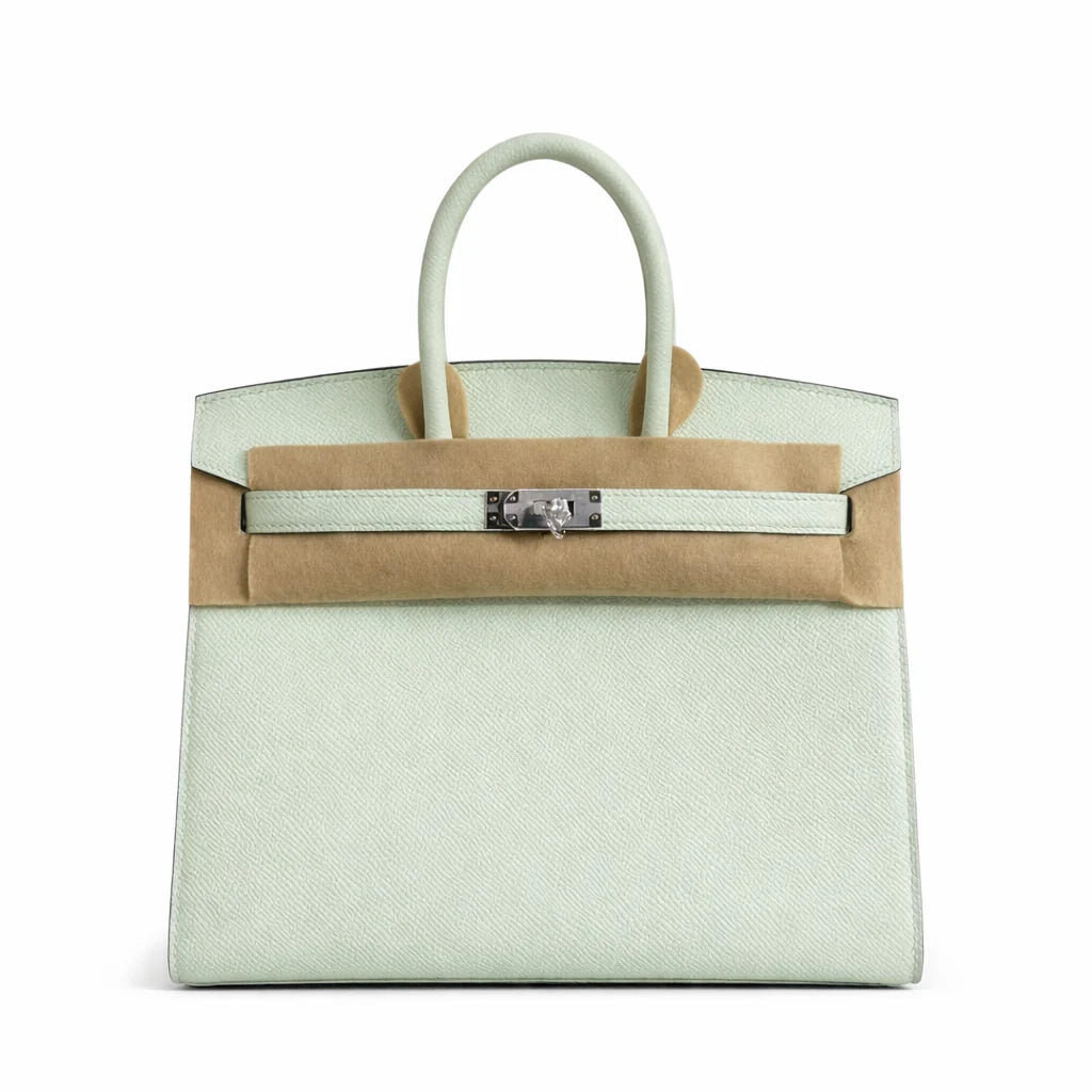 Birkin 25 Sellier Vert Fizz Epsom Silver Hardware