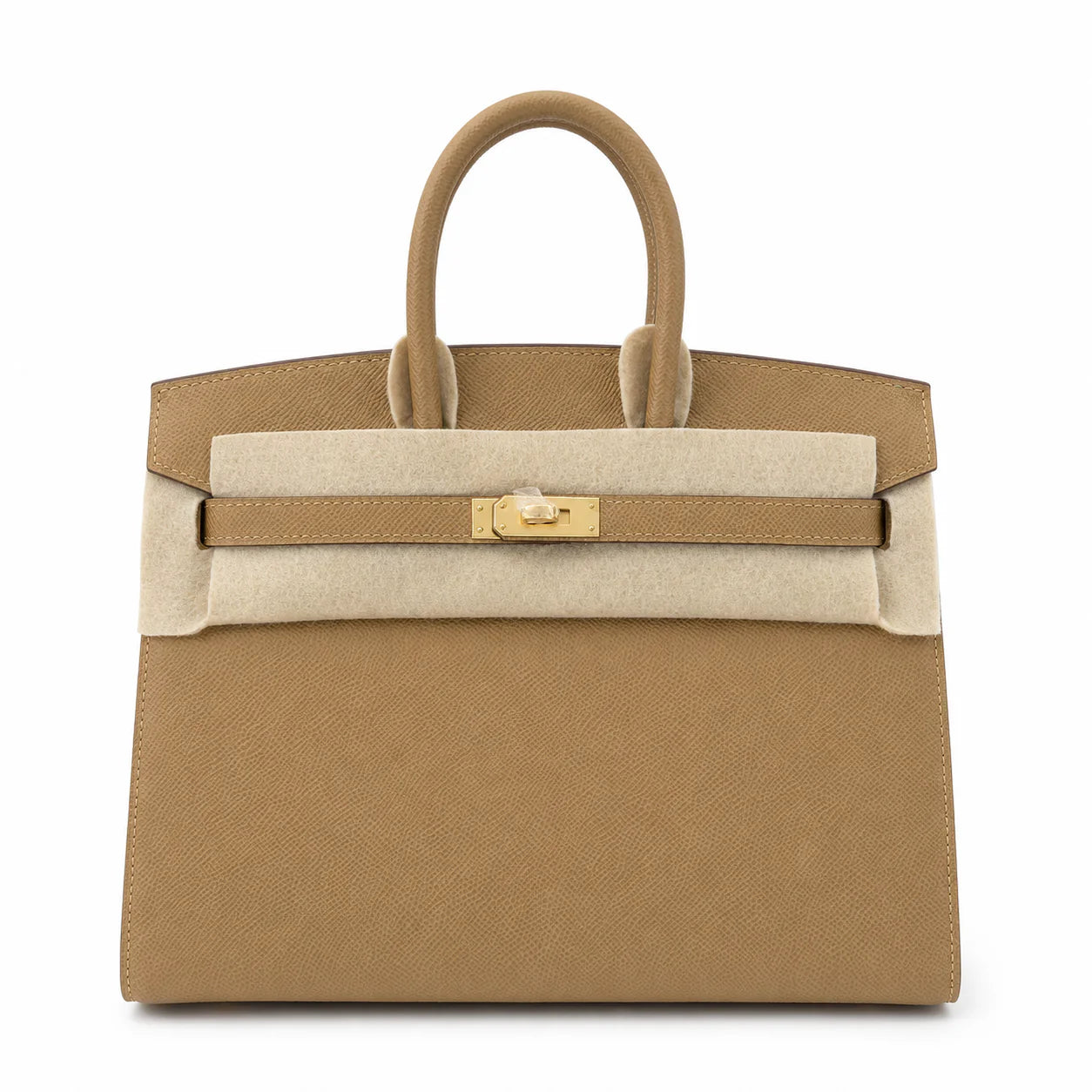Birkin 25 Sellier 4B Biscuit Epsom Gold Hardware