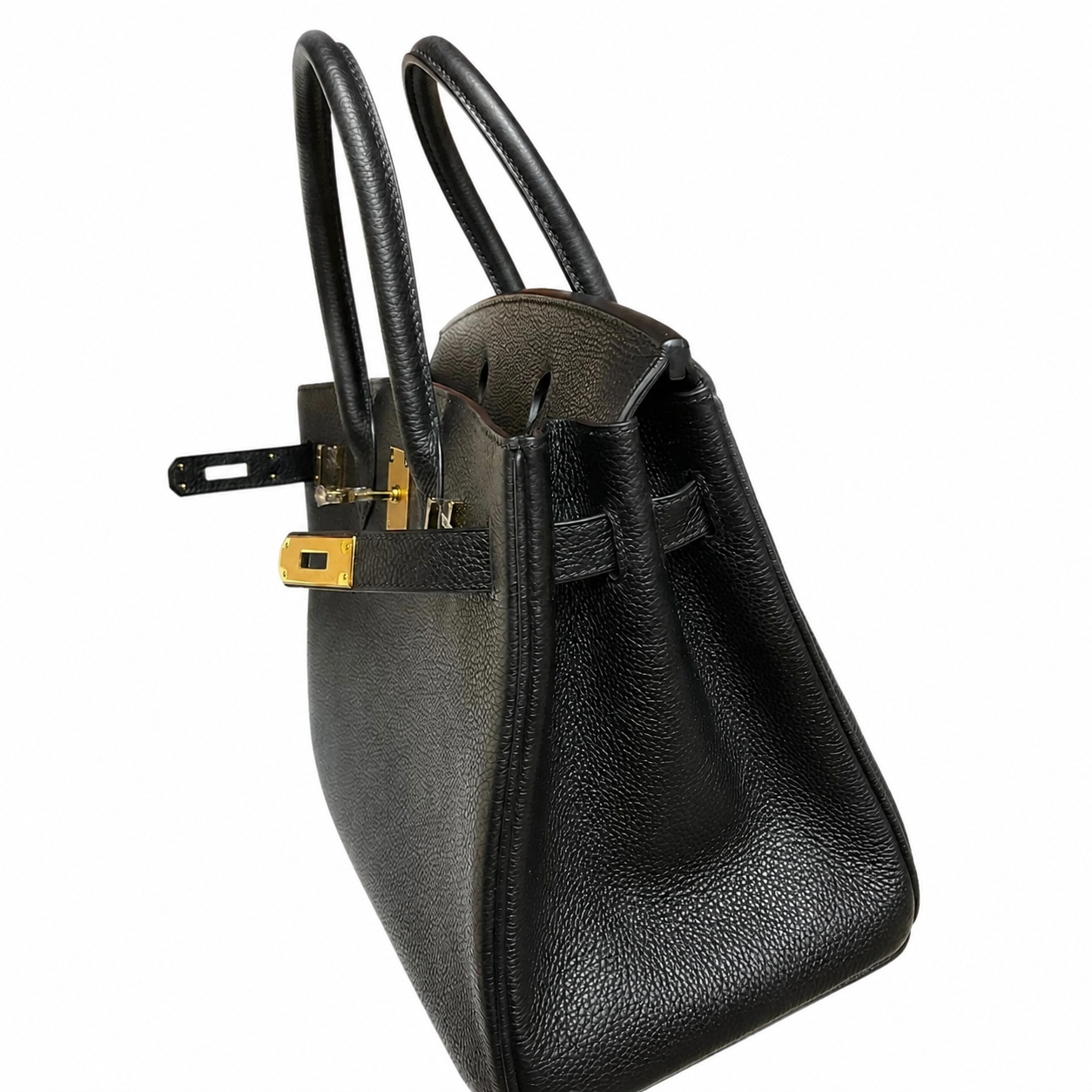 Birkin 30 Retourne in Noir Togo Leather (Gold Hardware)