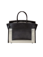 Birkin 35 A L'Envers Black-Ecru Toile H Canvas and Black Volupto Palladium Hardware