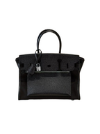 Birkin à l'envers, black canvas & all black colorway