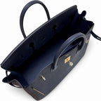 Birkin 30 Retourne in Etoupe Suede Grizzly with White Stitching (Gold Hardware)