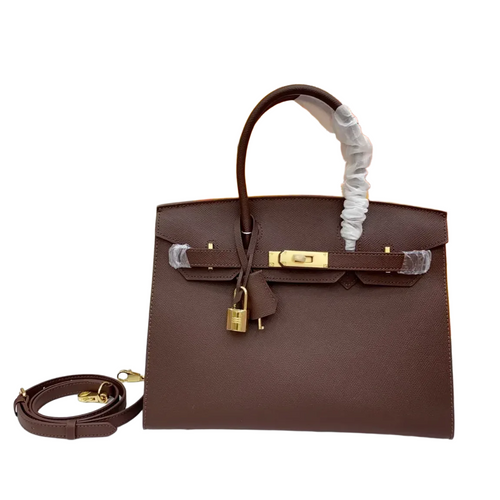 Birkin 25 Gold Hardware Chocolat Togo Quilted Epsom Leather Golden Lock