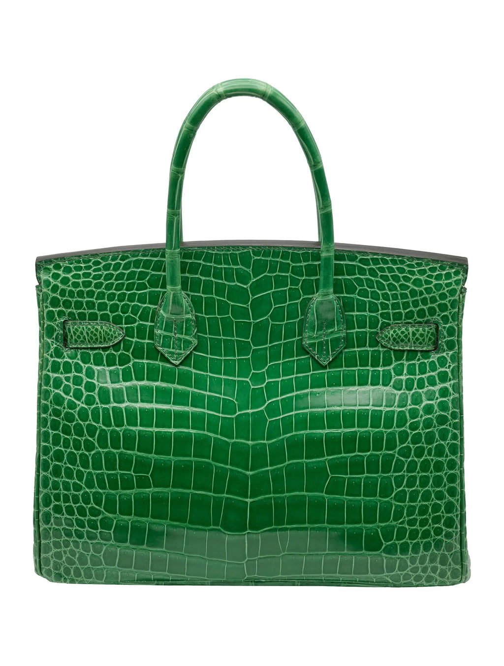 Birkin Emerald Shiny Niloticus Crocodile Gold Hardware