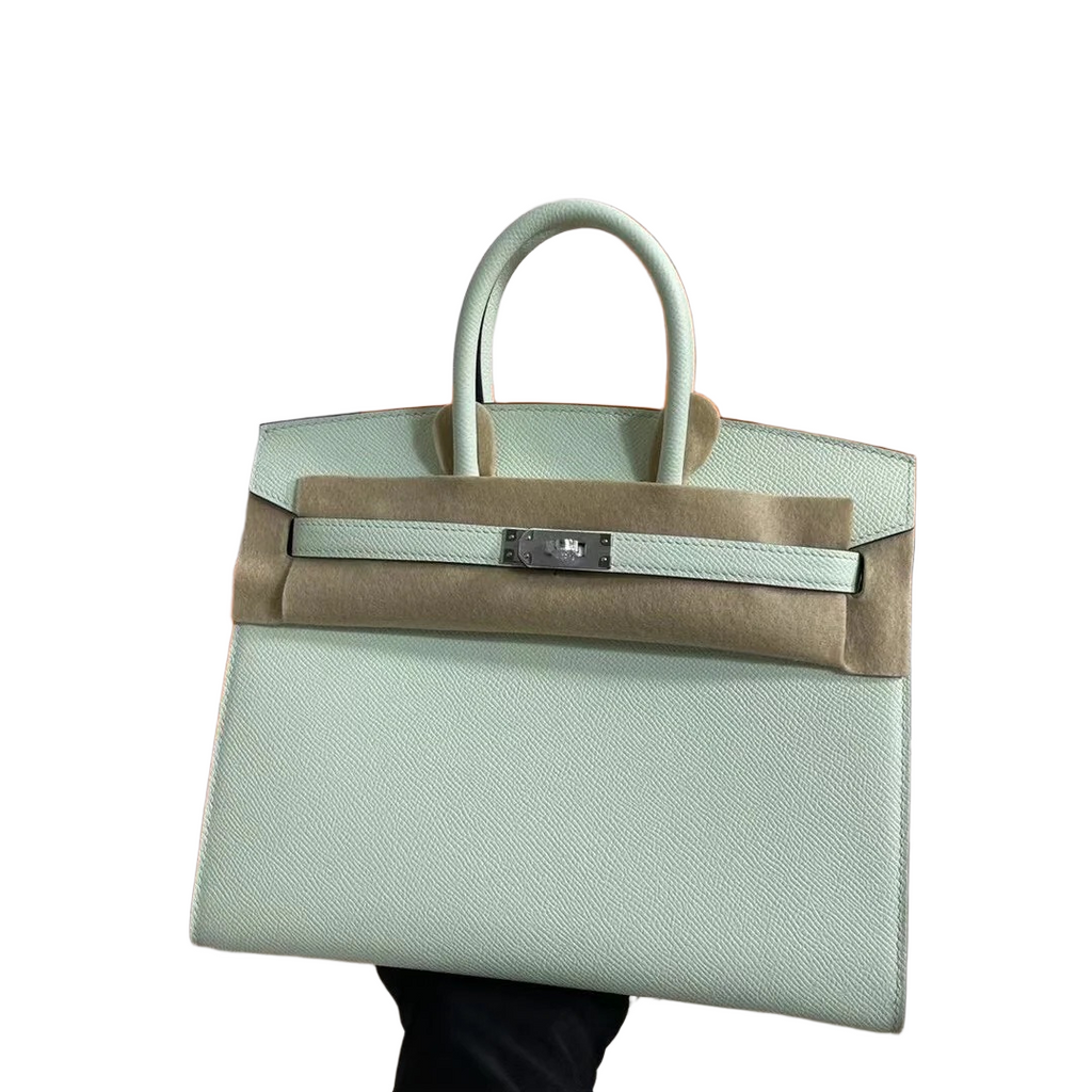 Birkin 25 Sellier Vert Fizz Epsom Silver Hardware