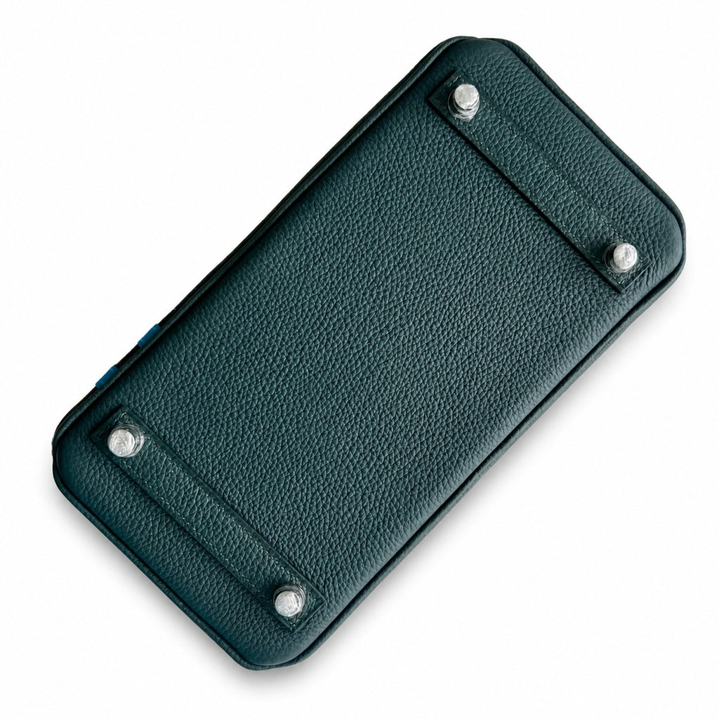 Mini Birkin 25cm Officier Edition in Cypress Green Togo & Swift Calfskin