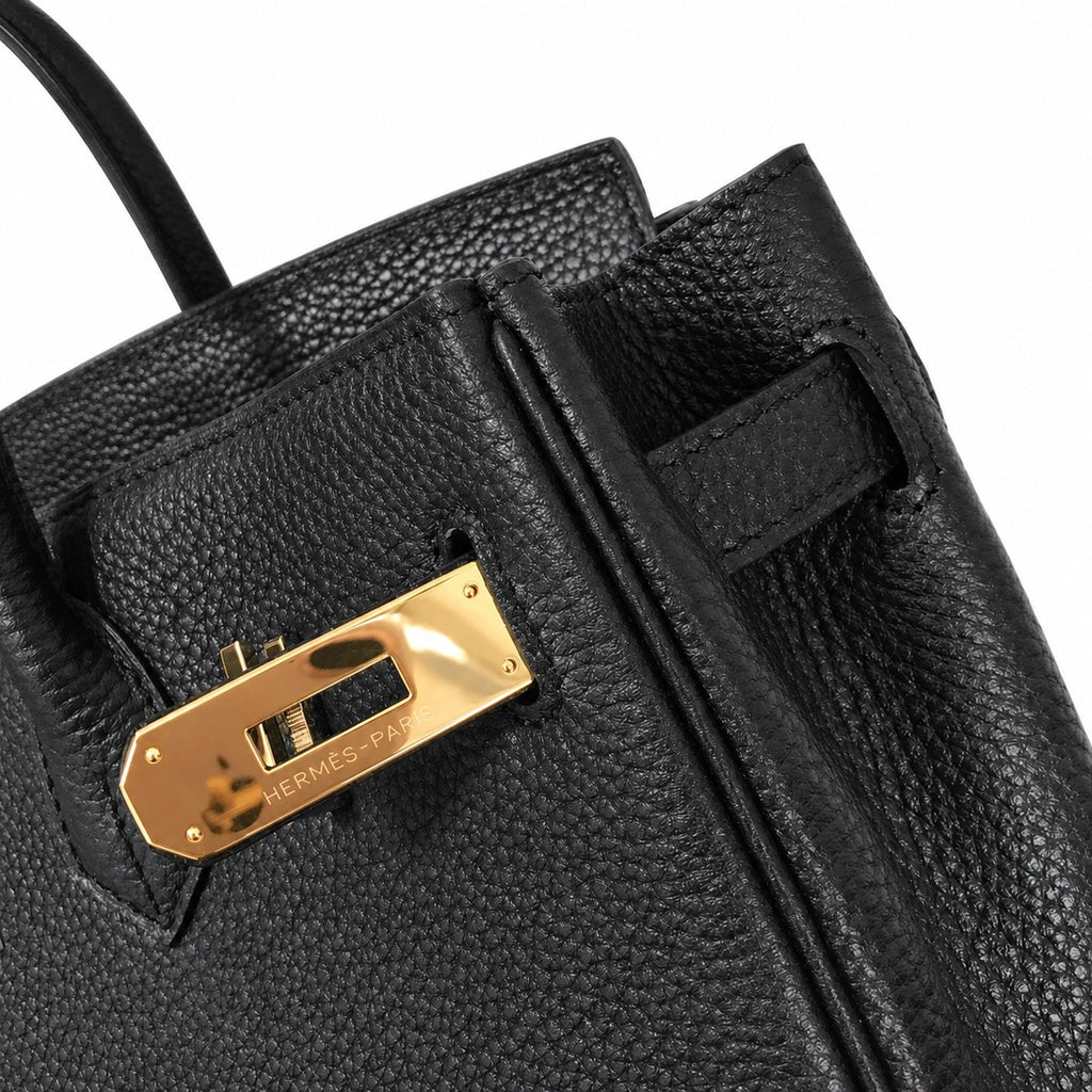 Birkin Retourne in Noir Togo Leather with Contrast Interior (Gold Hardware)