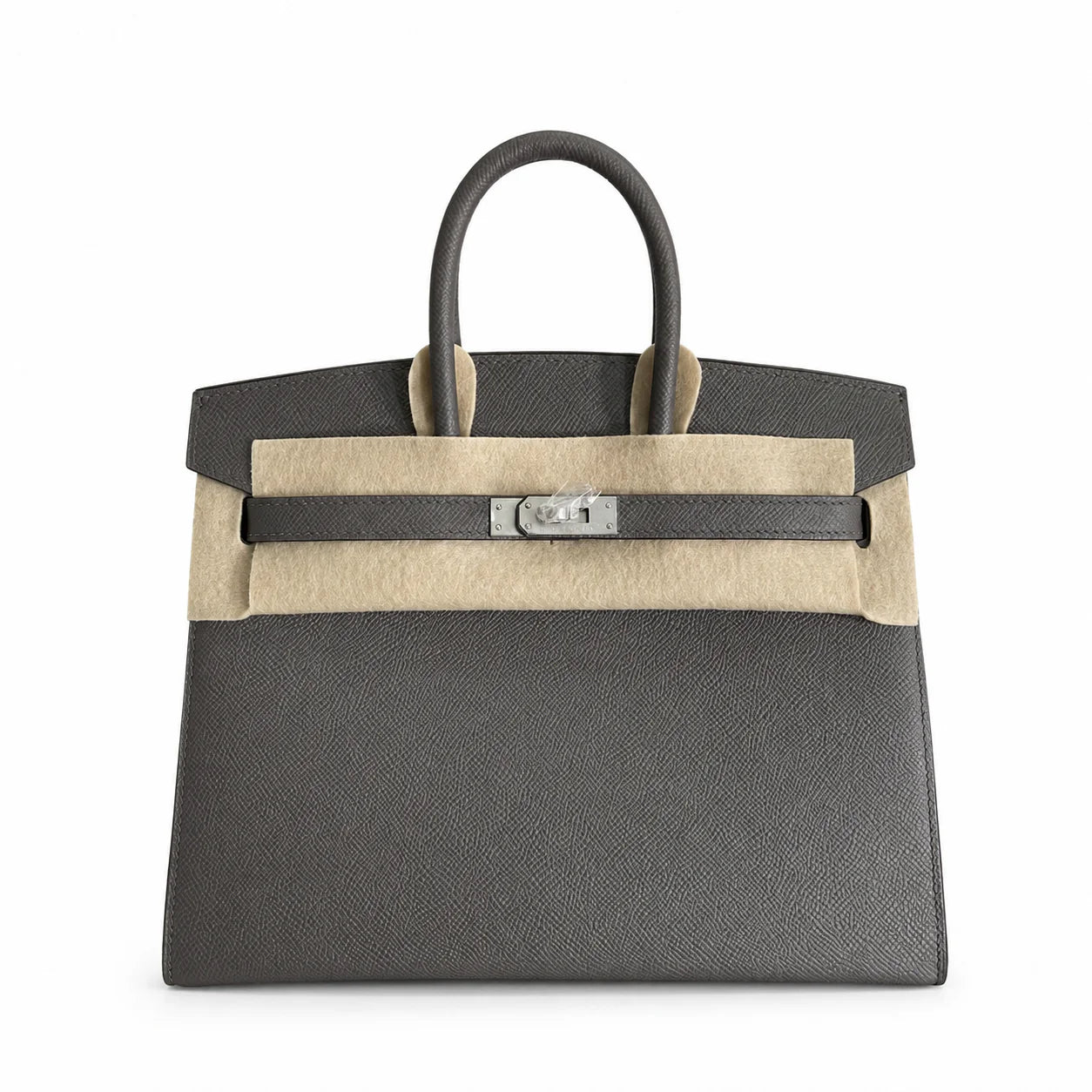 Birkin 25 Sellier 8F Etain Epsom Silver Hardware
