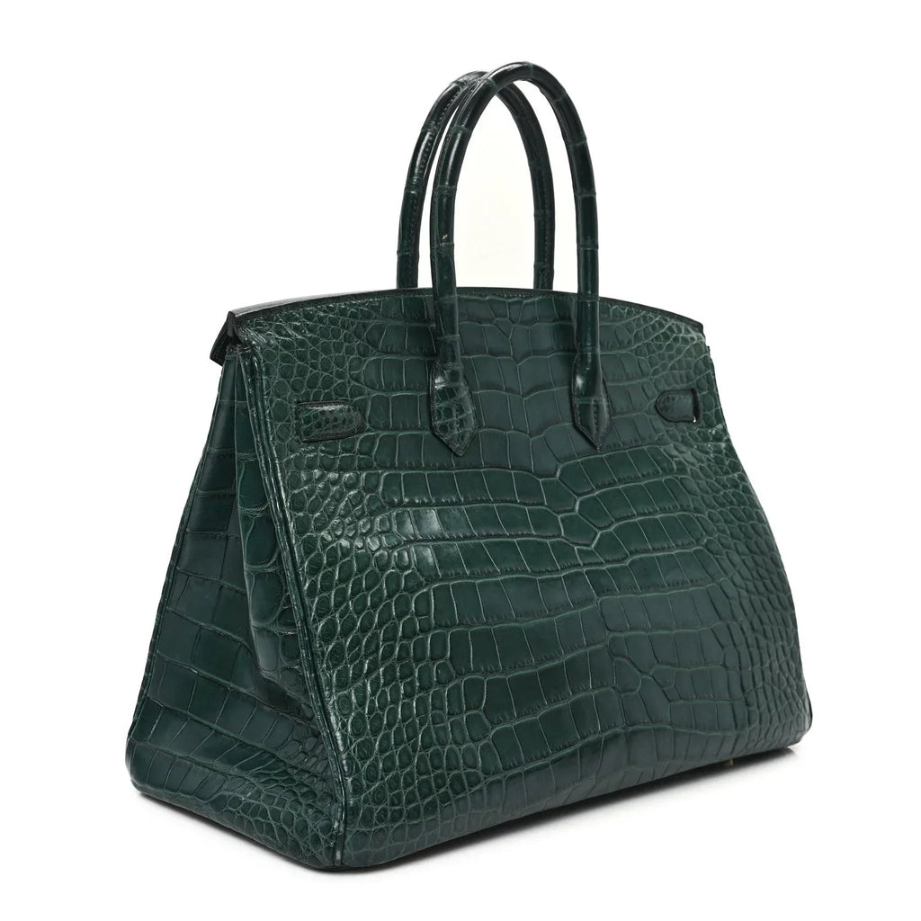 Birkin Vert Titien Matte Alligator Gold Hardware