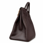Large Birkin HAC 40cm Men's Tote in Premium Chocolate Brown Togo Cowhide
