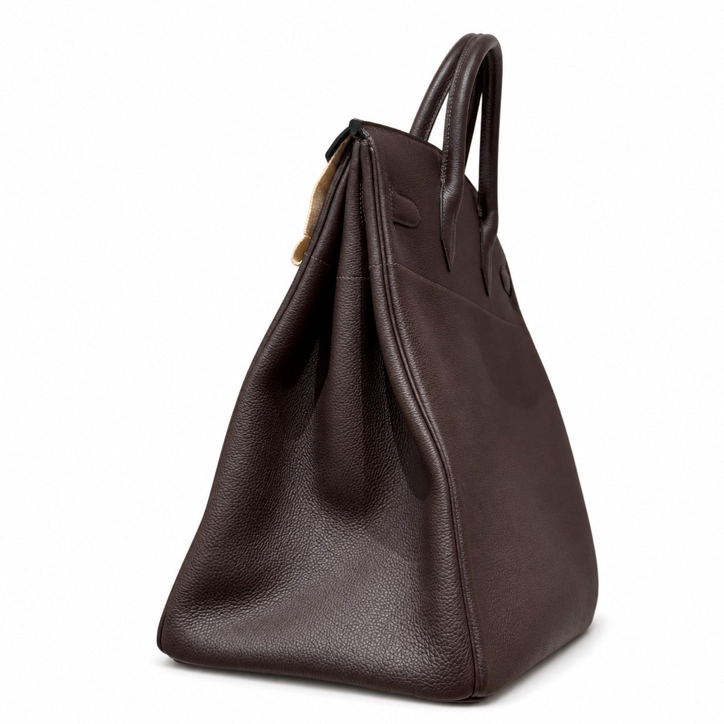Large Birkin HAC 40cm Men's Tote in Premium Chocolate Brown Togo Cowhide