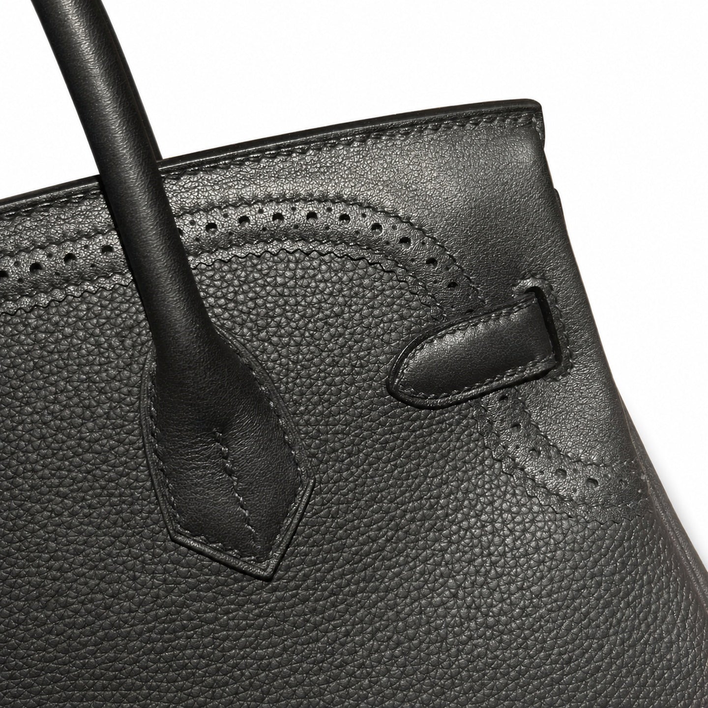 Birkin Ghillies 30 Total Black Leather Top-Handle Bag