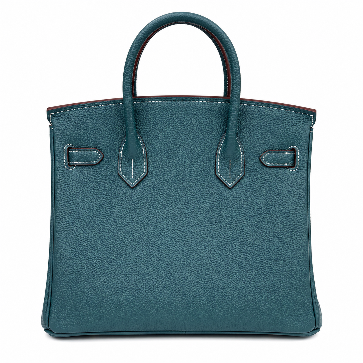 Birkin Style Retourne in Malachite Togo Leather (Gold Hardware)